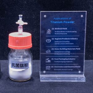 Antibacterial titanium powder